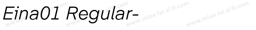 Eina01 Regular字体转换